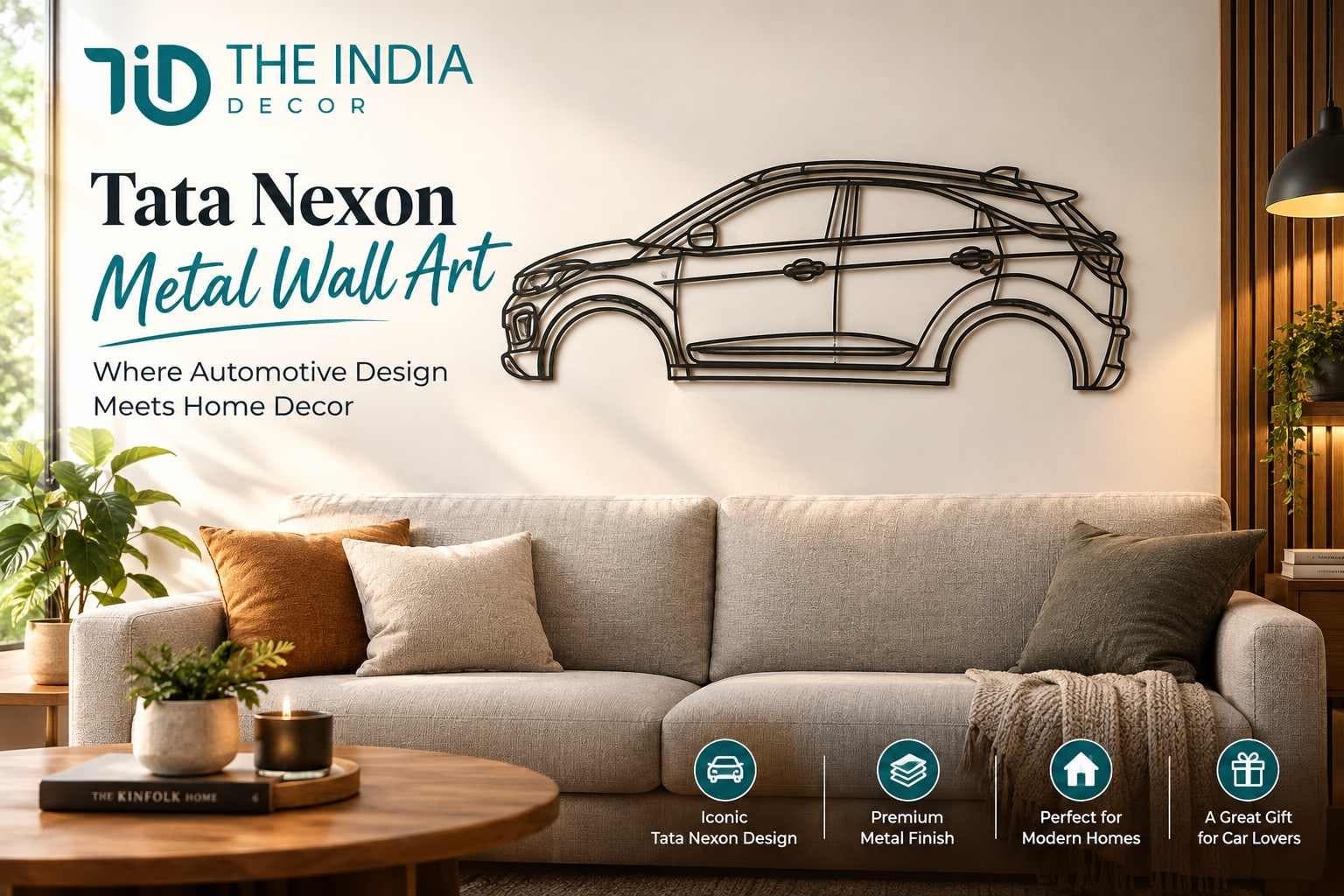 Tata Nexon Metal Wall Art: Where Automotive Design Meets Home Decor
