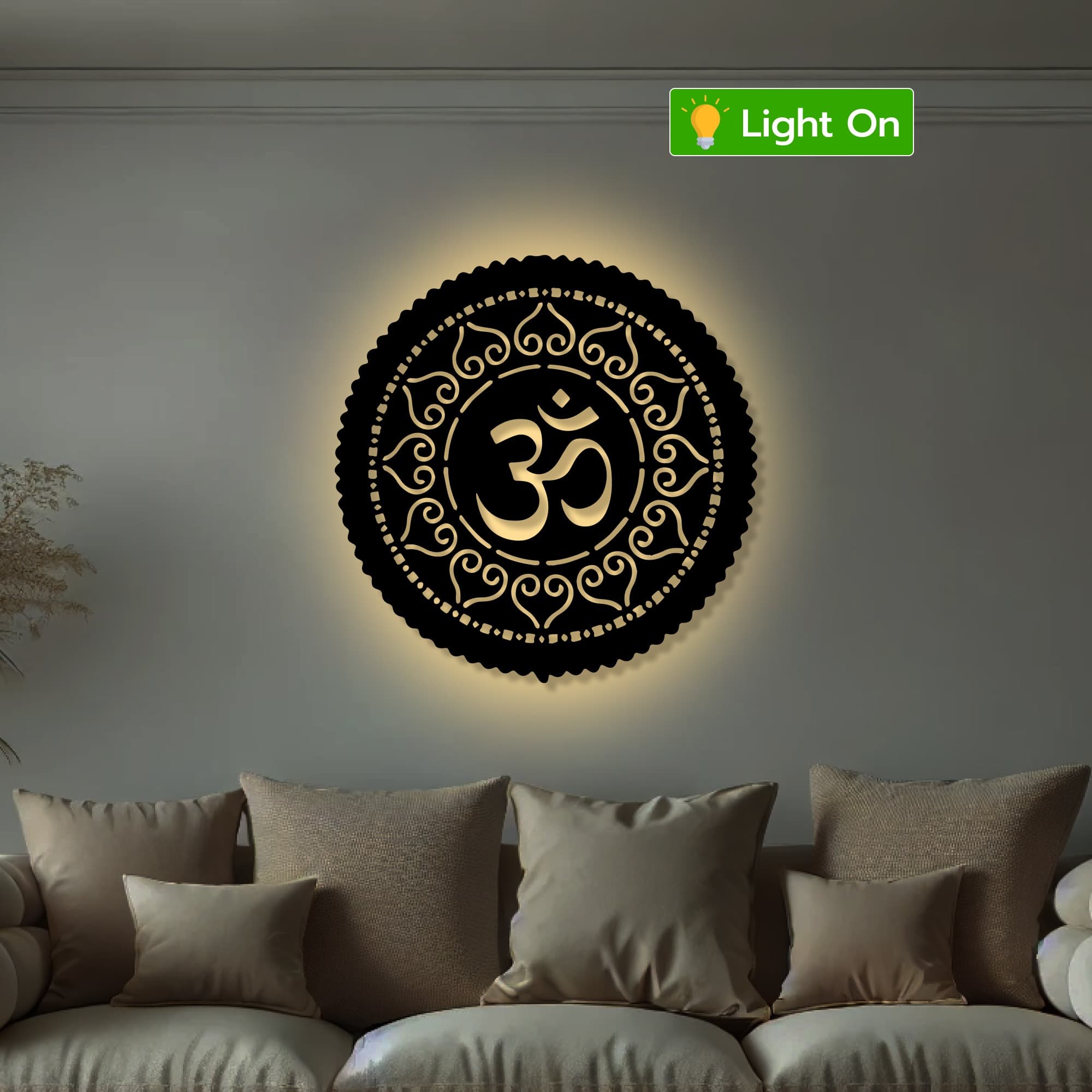 Spiritual Wall Art: Laser-Cut Metal Decor for Calm Homes