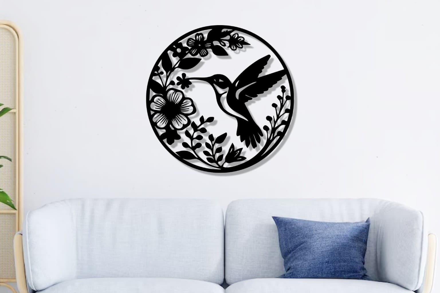 Hummingbird Wall Art: Round, Line-Art and Black-chinned Designs