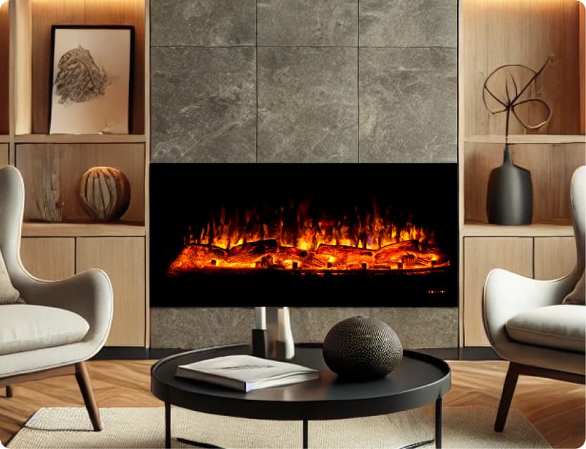 Elevate Your Space with Decorative Electric Fireplaces – No Heat, Just Ambience – 10% Off!
