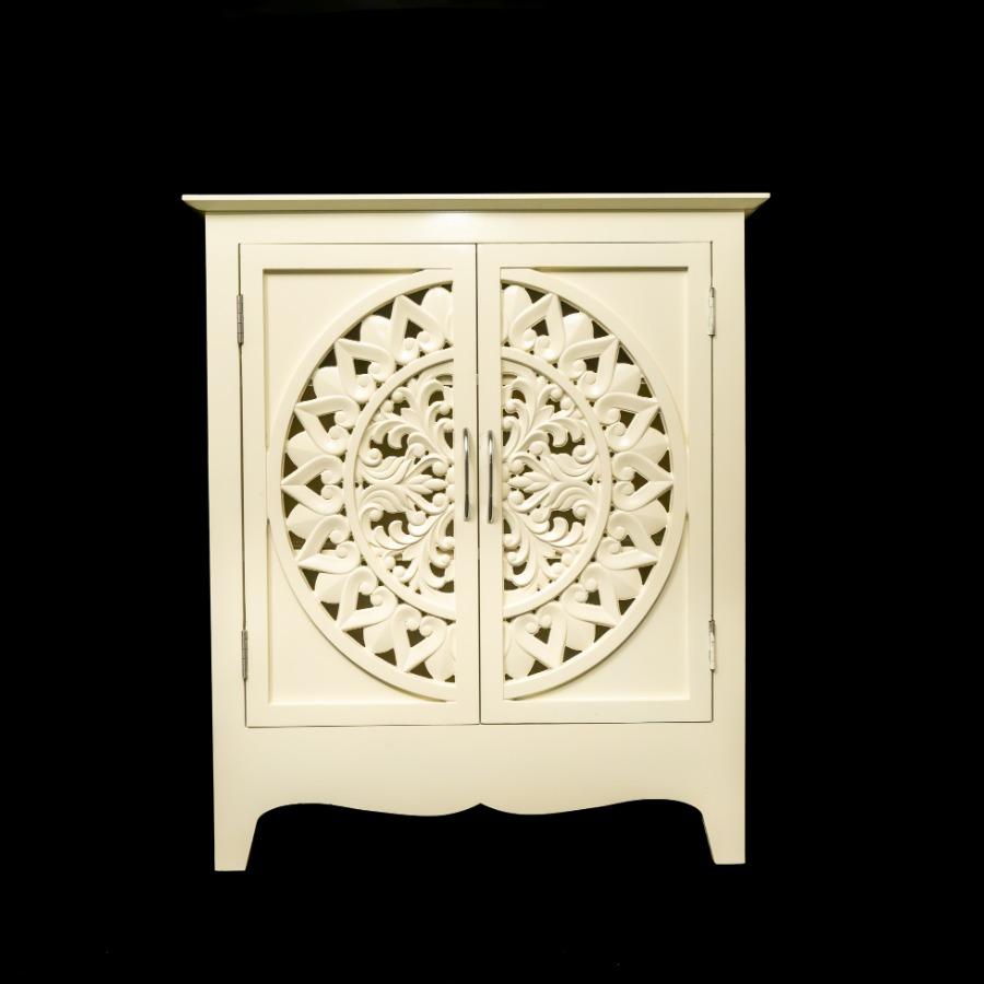 Carved Wooden Storage Cabinet 