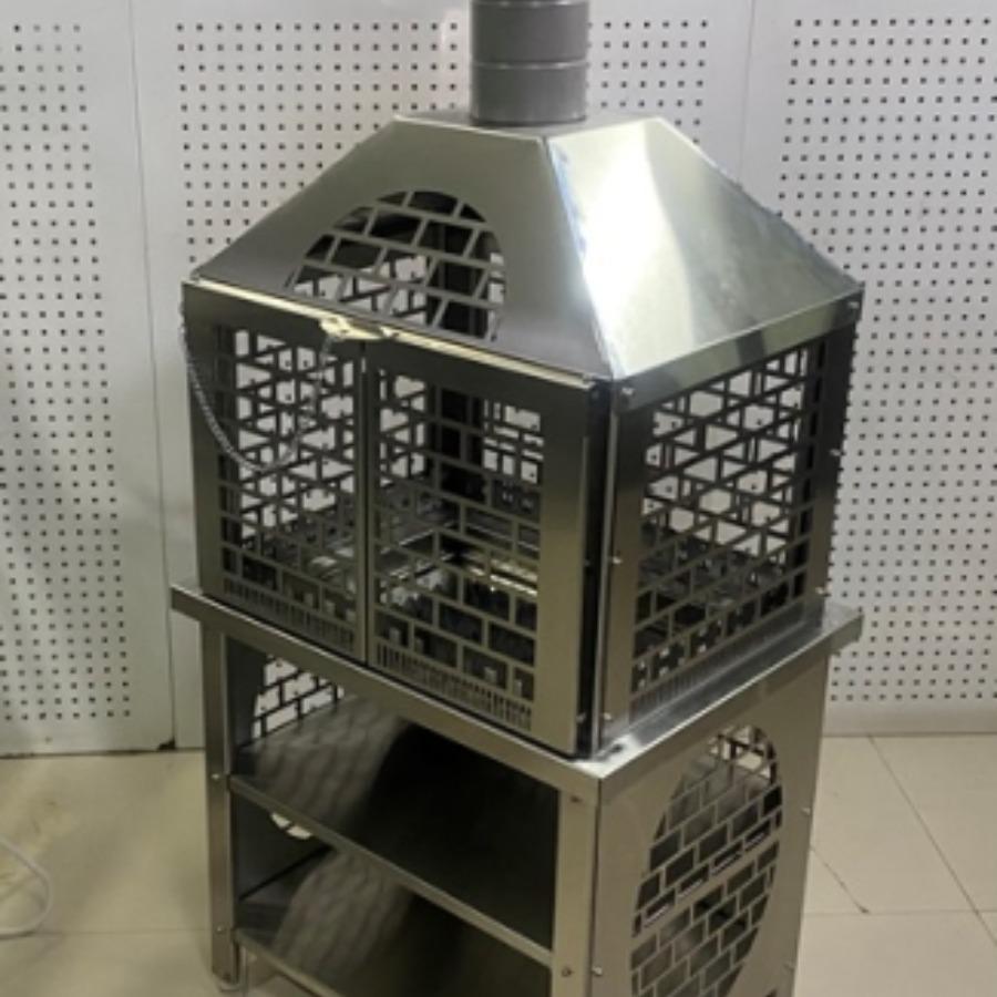 Outdoor Real Wood Burning Fire Pit (Stainless Steel)