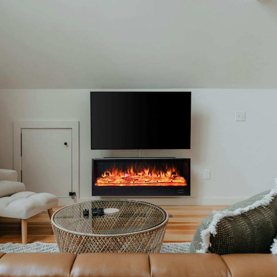 Living Room Best Recessed Electric Fireplace Insert Clihome 30