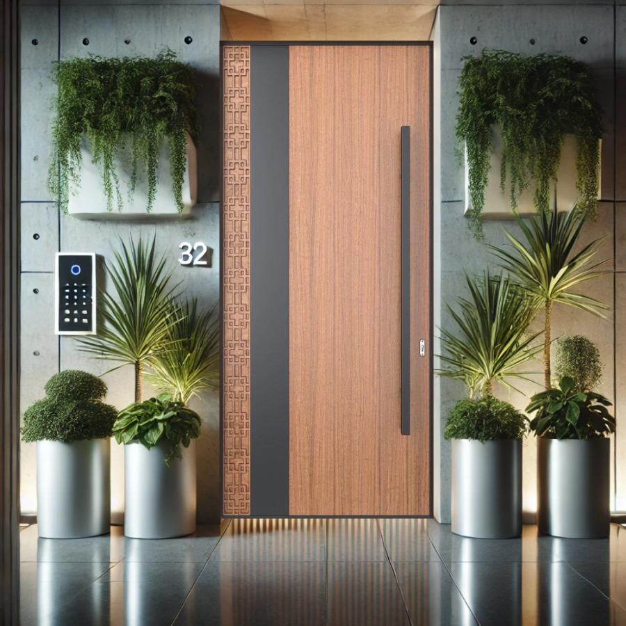 Minimalist Design Wooden Door – Sleek and Elegant (Unpainted, No Lock or Handle)