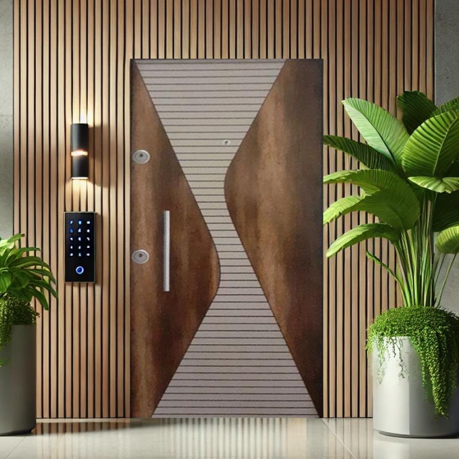 GrandCraft Wooden Door – Luxurious Classic Charm (Unpainted, No Lock or Handle)