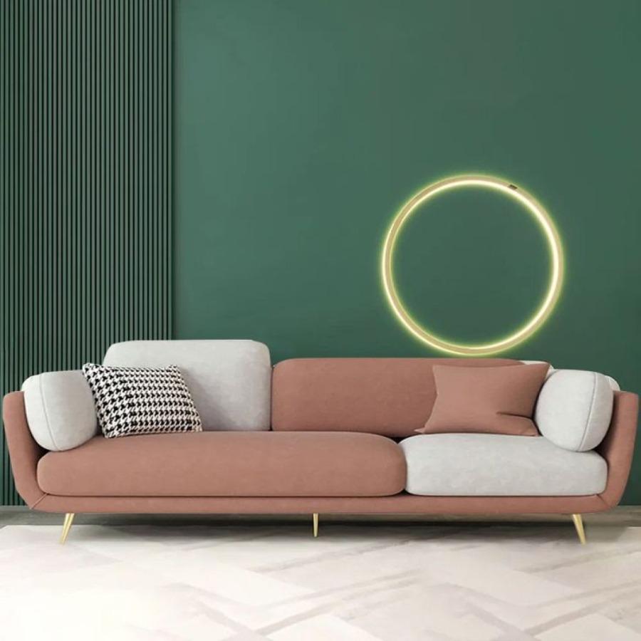 Luxe Dual-Tone 3 Seater Sofa – Stylish Cozy Seating