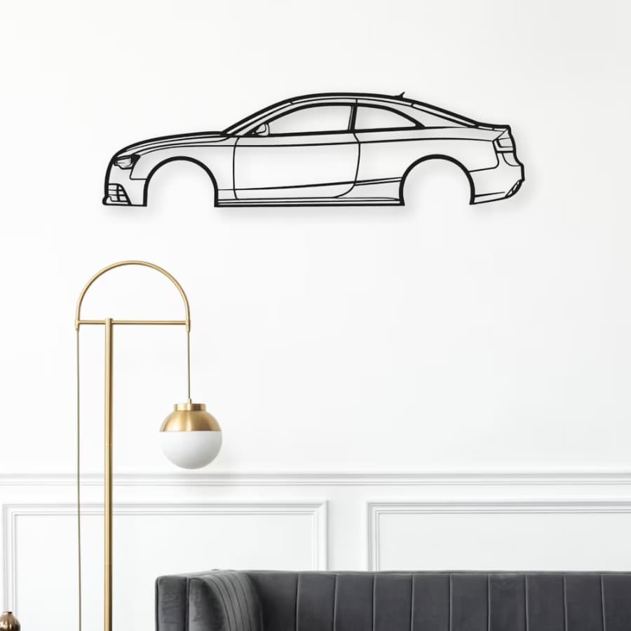 Audi RS5 Coupe 2014 Metal Car Wall Art