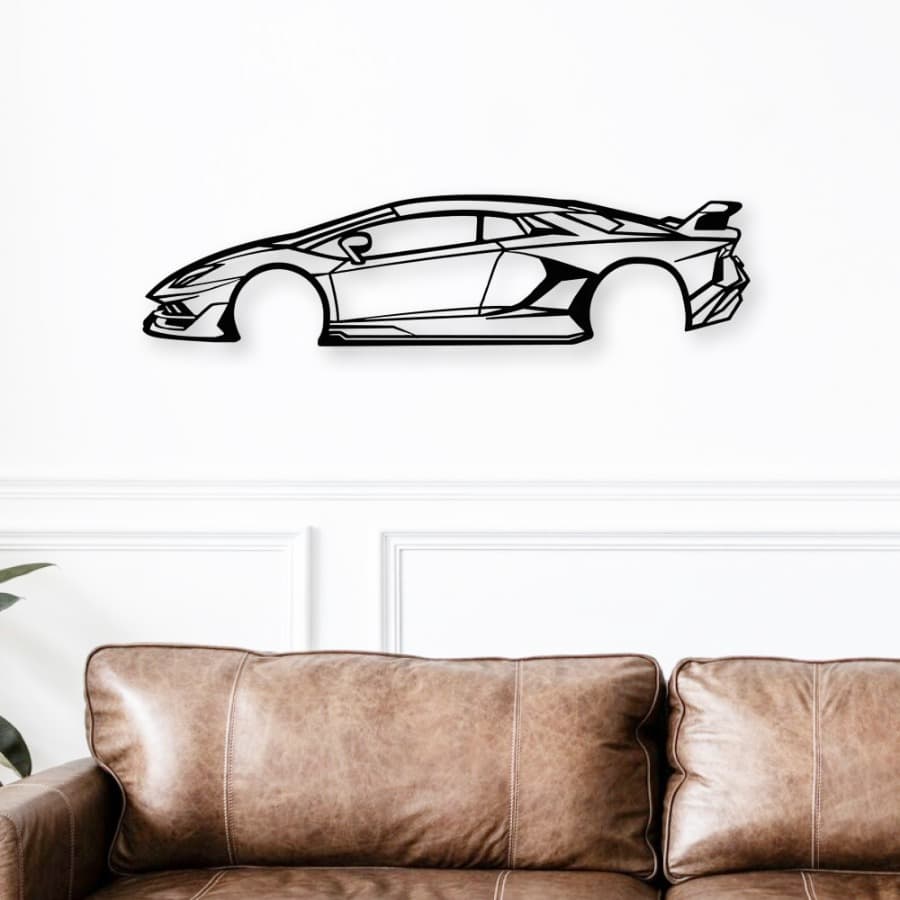 Lamborghini SVJ 2018 Metal Car Wall Art
