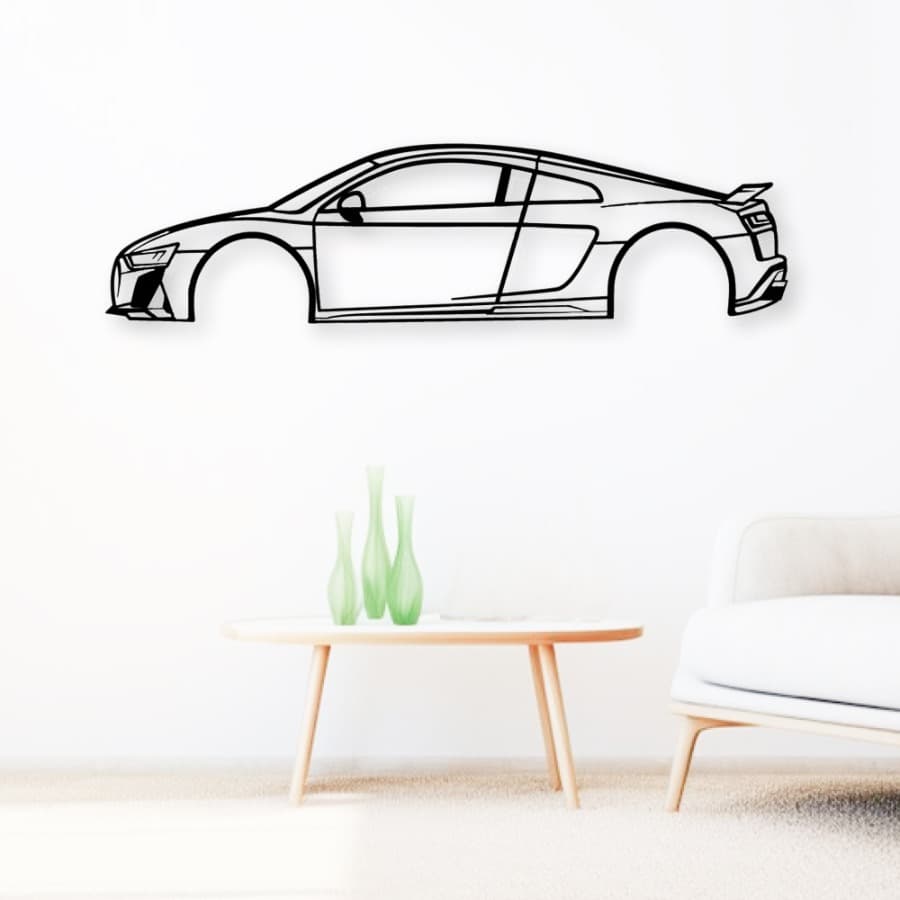 Audi R8 2022 Metal Car Wall Art