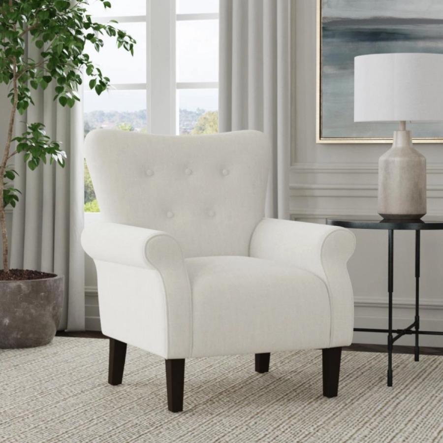 Rolled Arm Accent Chair – Luxurious Seating