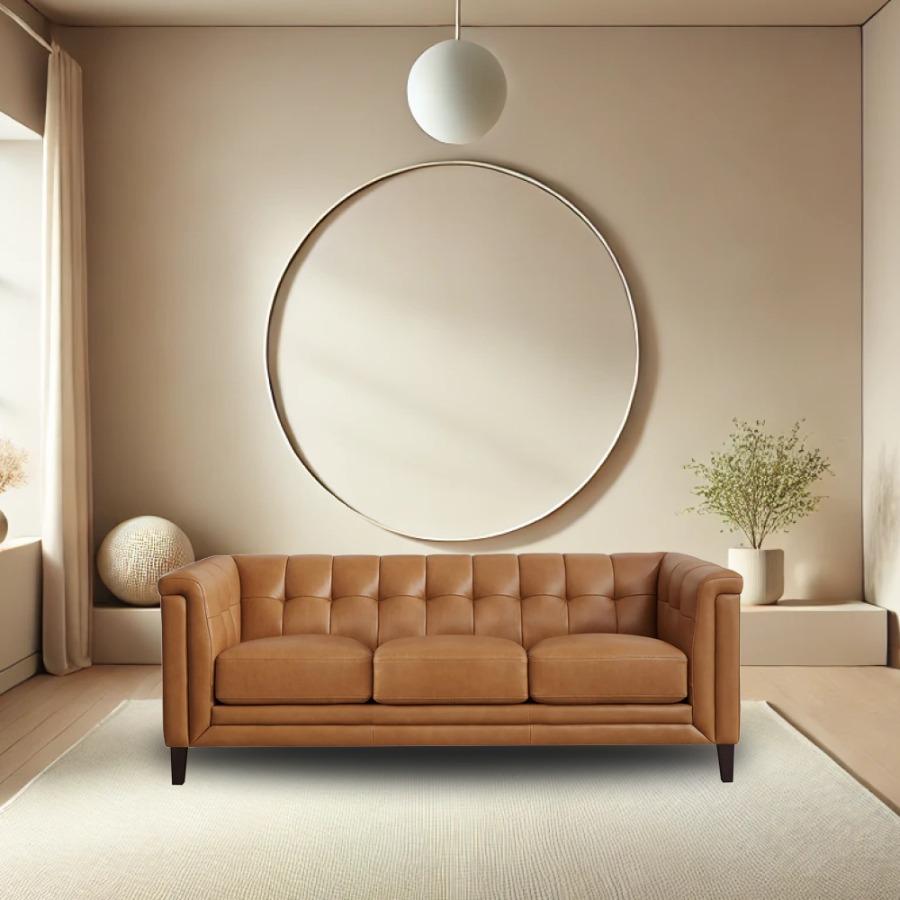 Chesterfield Luxe Leatherette Sofa