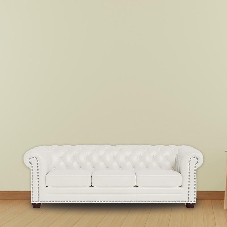 Premium Leatherette Chesterfield Sofa – Vintage Appeal