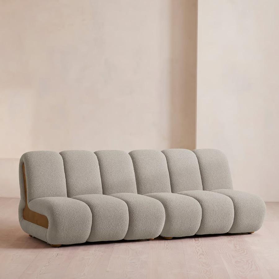 Velvet Horizon Boucle Sofa