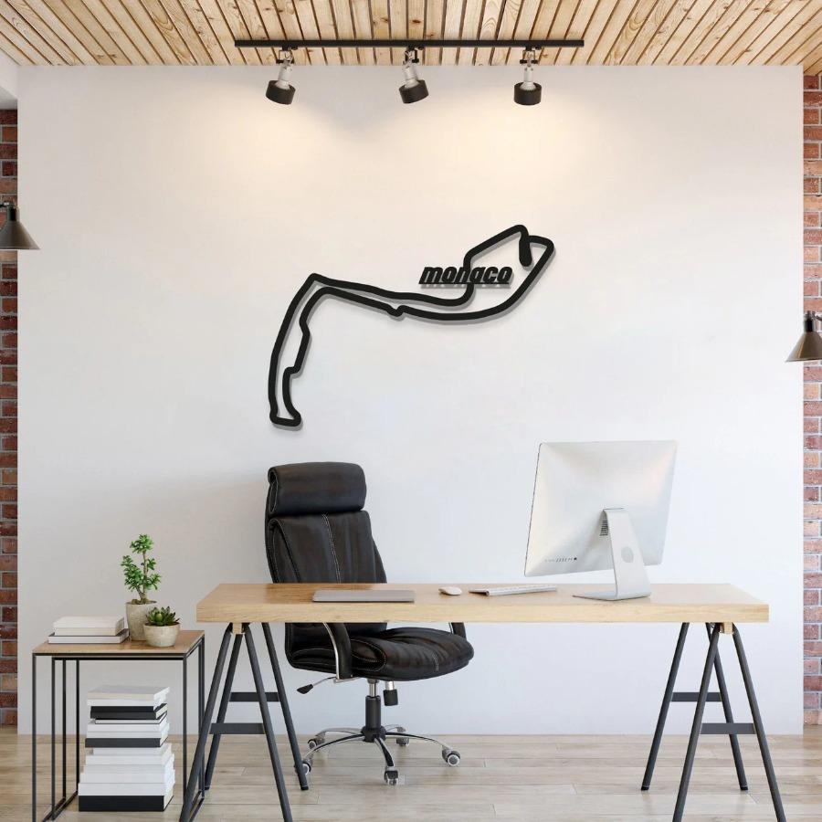 Monaco Formula 1 Circuit Metal Wall Art