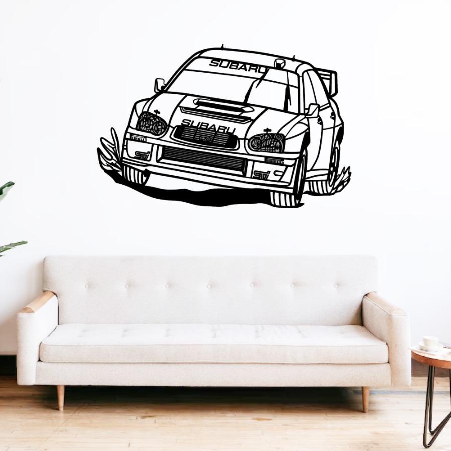 Subaru WRX STI Blobeye WRC Metal Car Wall Art 
