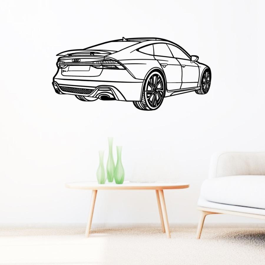 Audi RS7 2022 Perspective Metal Car Wall Art