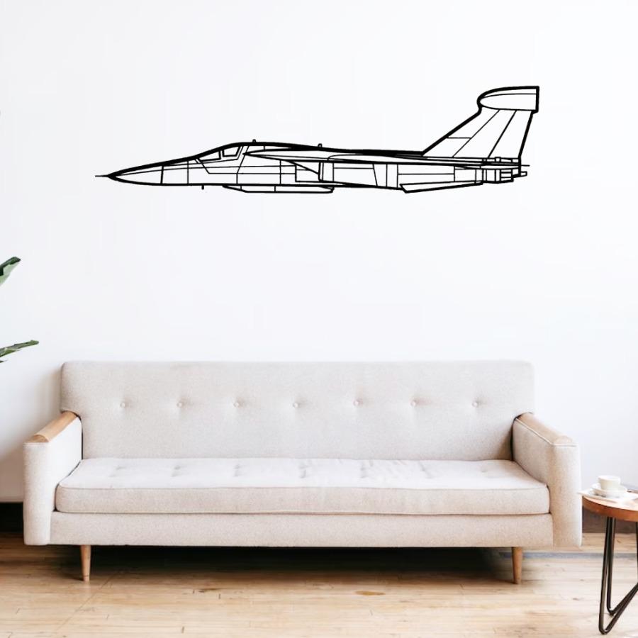 EF-111A Raven Steel Cut Metal Wall Art