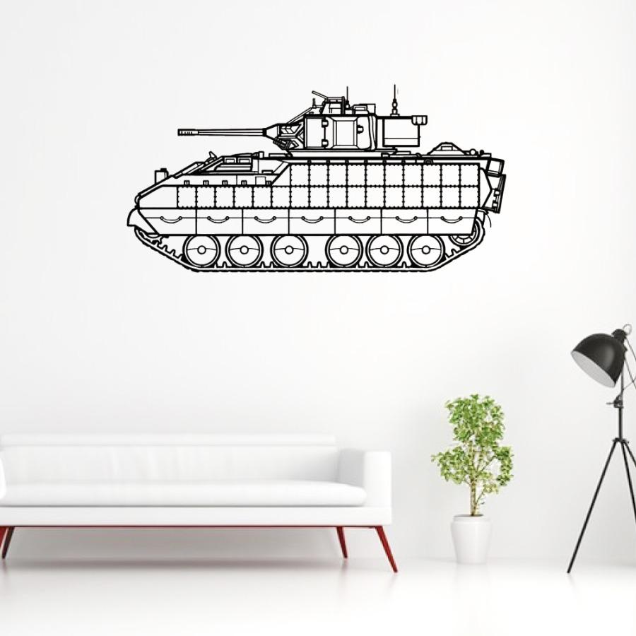 M3A3 Bradley Steel Cut Wall Art – Armored Vehicle