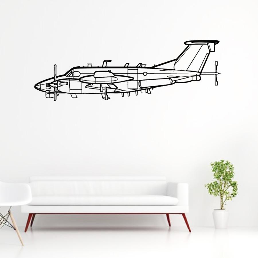 RC-12X Guardrail Silhouette Metal Wall Art