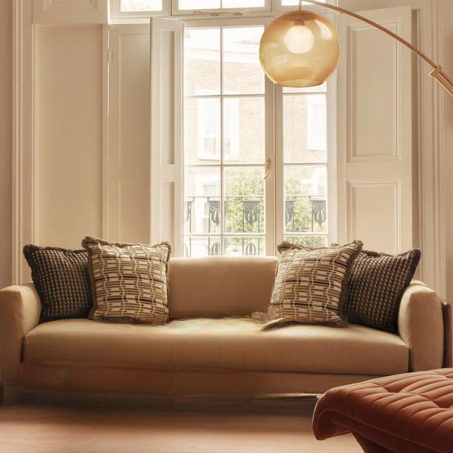 Marcia 3-Seater Linen Sofa – Solid Oak Frame