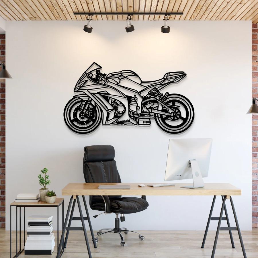 2011 ZX10 R Metal Motorcycle Wall Art