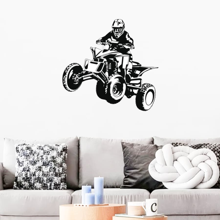 ATV Silhouette Metal Wall Art 