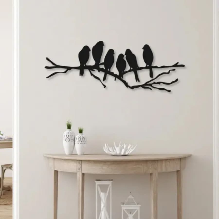 Birds on Branch Metal Decor | Birds on Branch Wall Art