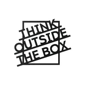 Think Outside The Box Metal Wall Art thumbnail 3