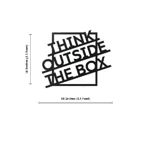 Think Outside The Box Metal Wall Art thumbnail 4