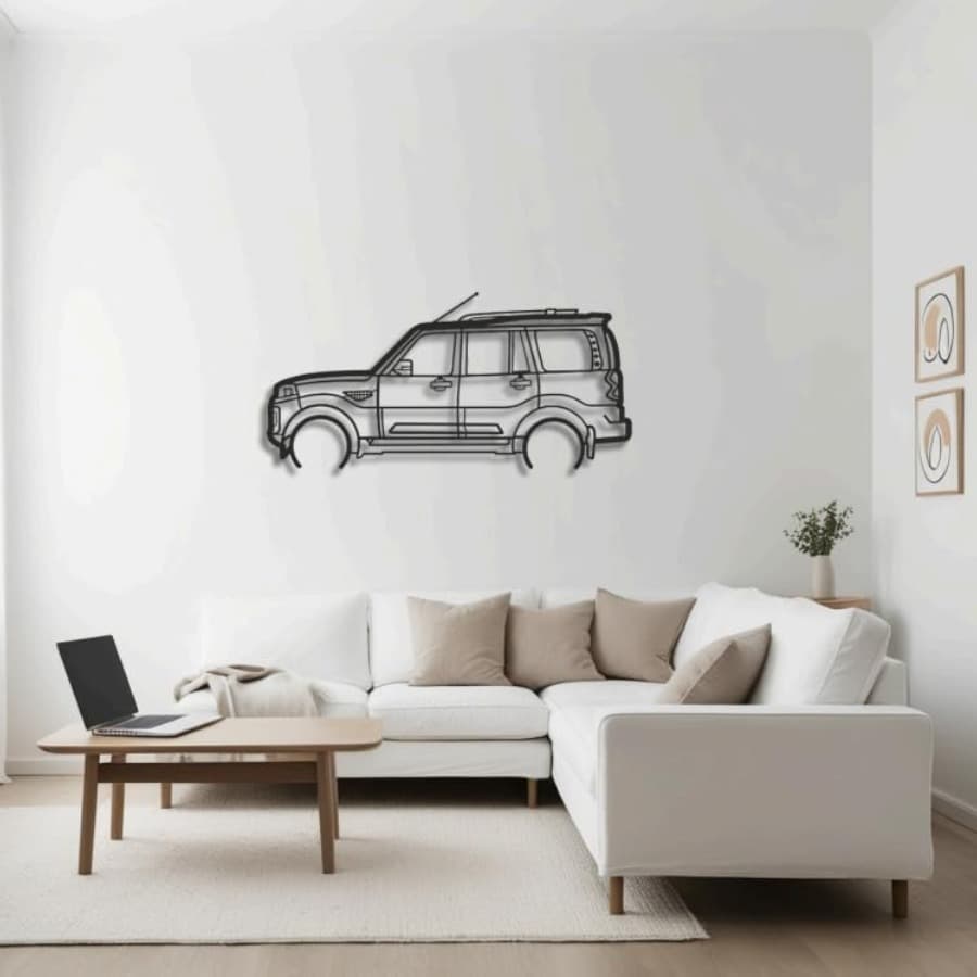 Mahindra Scorpio Silhouette Metal Wall Art