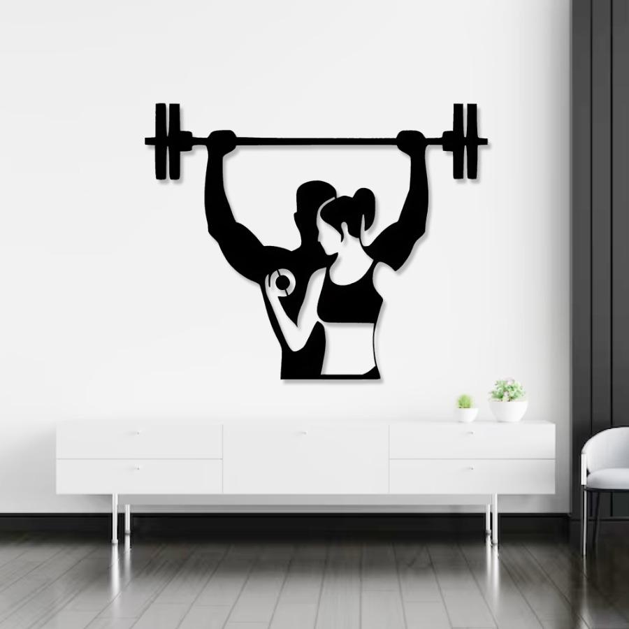 Fitness Metal Wall Art | Gym Motivation Quote