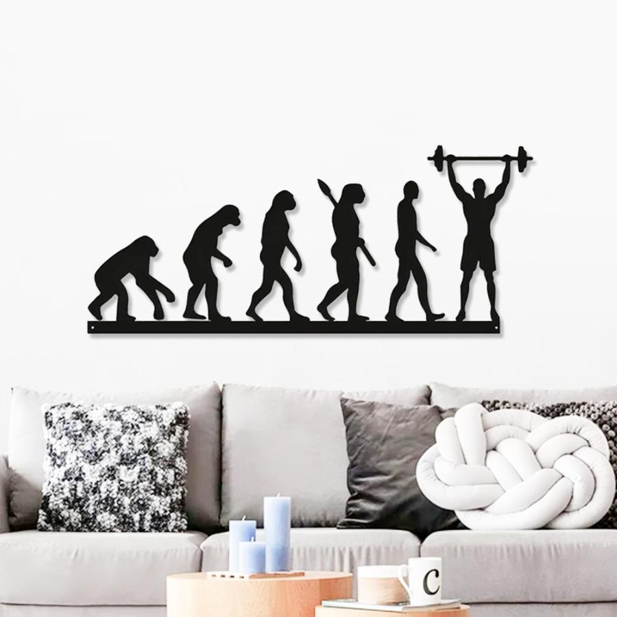 GYM Evolution Sign Metal Wall Art | Wall Art for Gym Enthusiasts