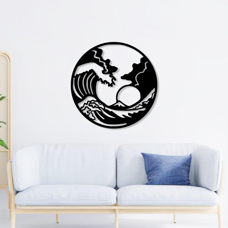 Waves Metal Wall Art, Metal Home Decor | Metal Art Decor