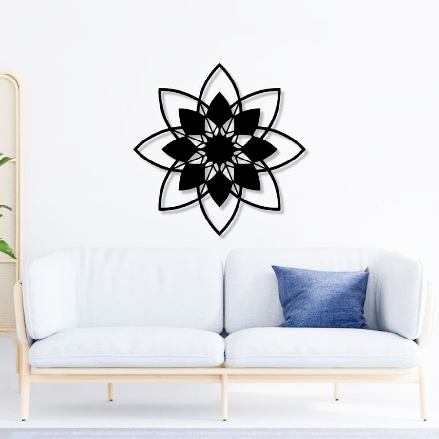 Lotus Bloom Metal Wall Art