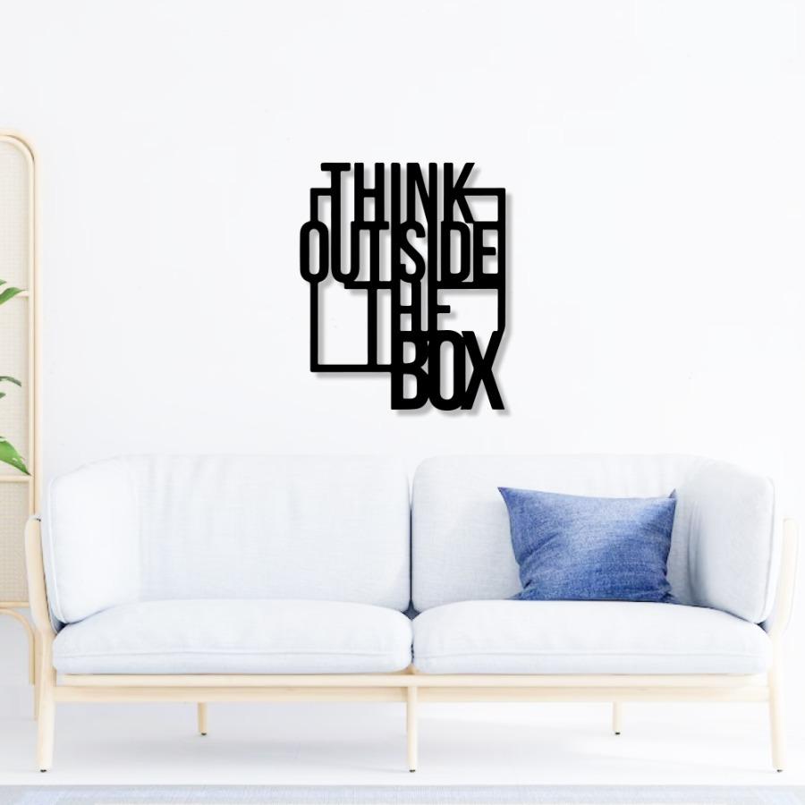 Think Outside the Box Wall Art | Innovation Quote