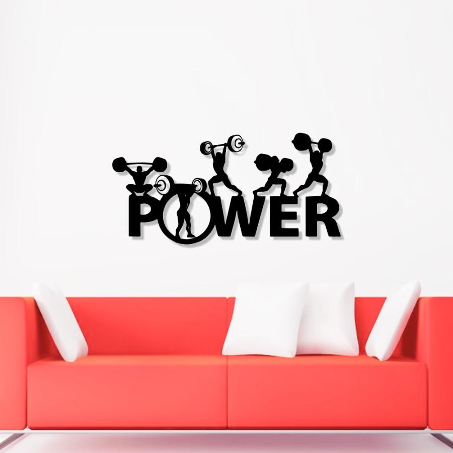 Power Metal Wall Art | Fitness Wall Decor