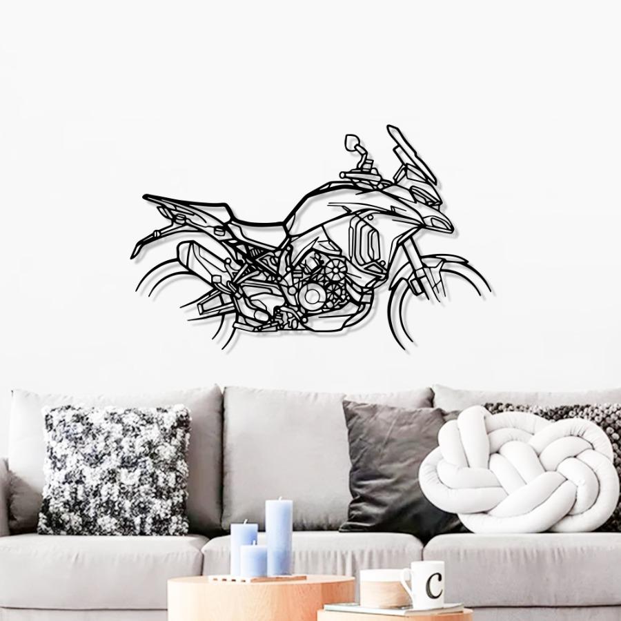 Ducati Multistrada V4 Silhouette Metal Wall Art