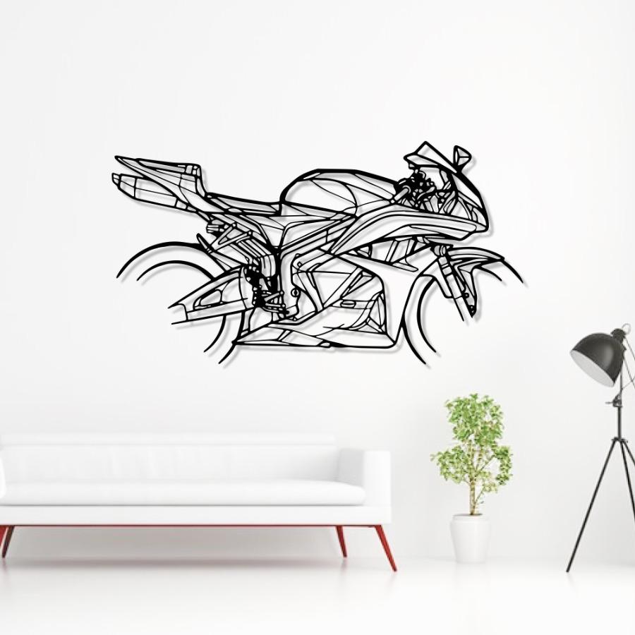 Honda CBR 600RR 2009 Silhouette Metal Wall Art