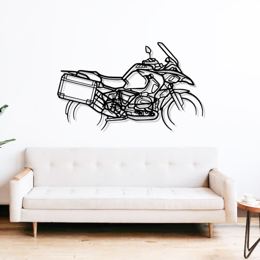 BMW R1200 GS Adventure Silhouette Metal Wall Art