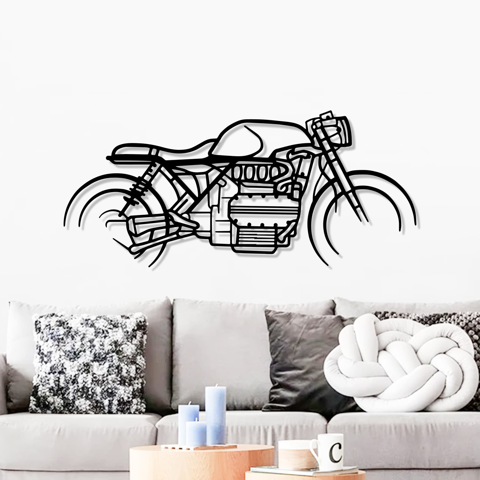 BMW K1100 RS Silhouette Steel Wall Art