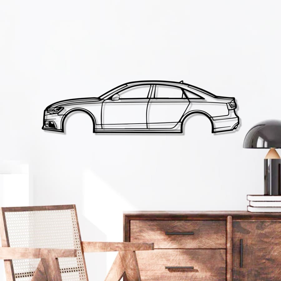 Audi A6 Metal Car Wall Art – Luxury Sedan Edition