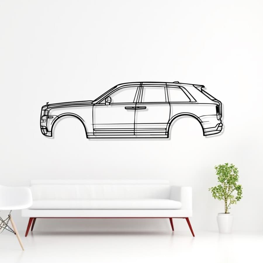 2019 Cullinan 1st Gen Metal Car Wall Art
