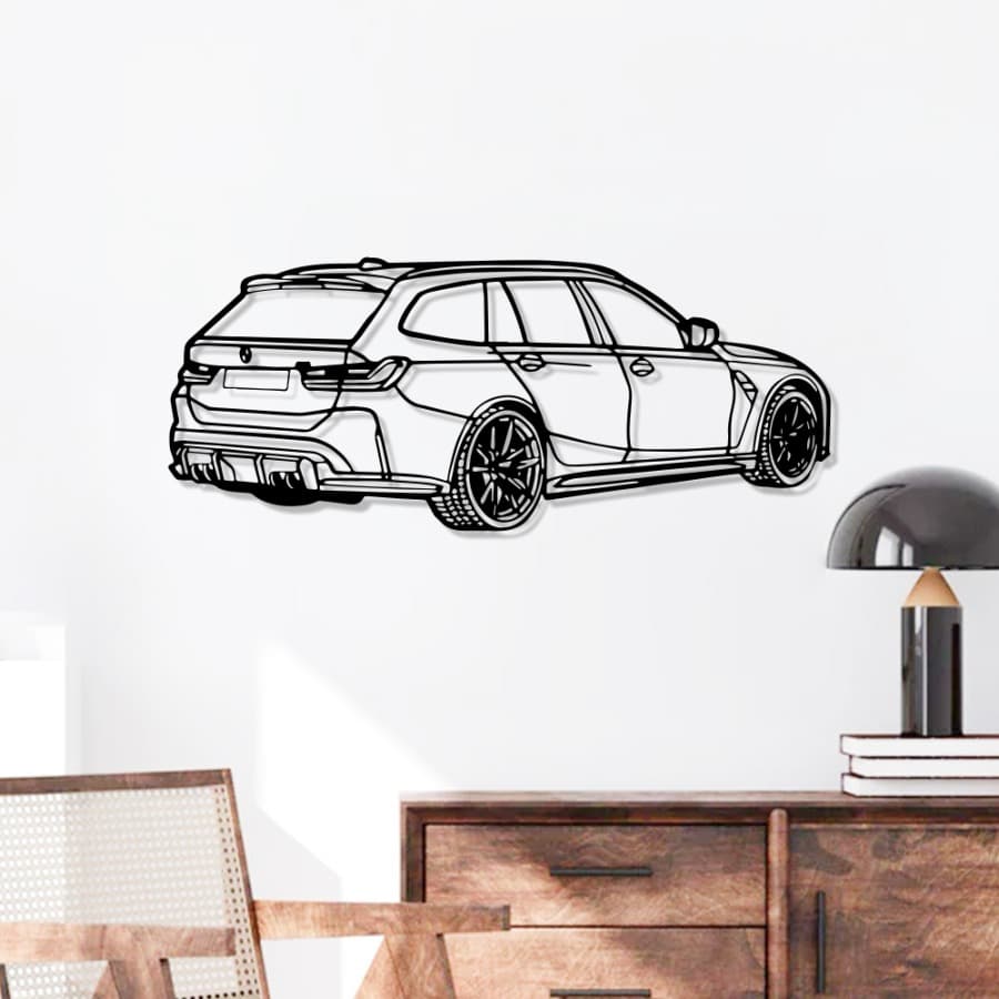 BMW M3 Touring Perspective Metal Wall Art