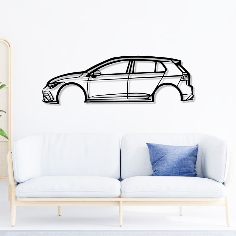 Volkswagen GTI 2022 Metal Car Wall Art