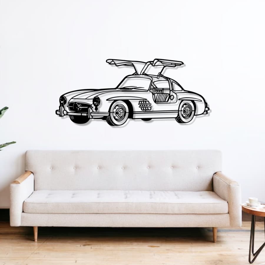 1955 Mercedes-Benz 300SL Metal Wall Art