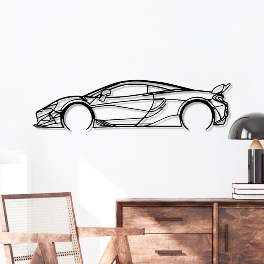 McLaren 600LT 2019 Steel Cut Wall Art