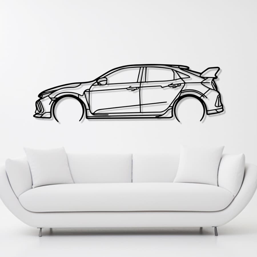 Honda Civic Type-R FK8 Metal Car Wall Art
