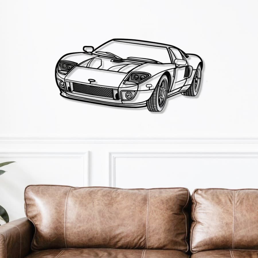 2005 GT 3D Perspective Metal Wall Art