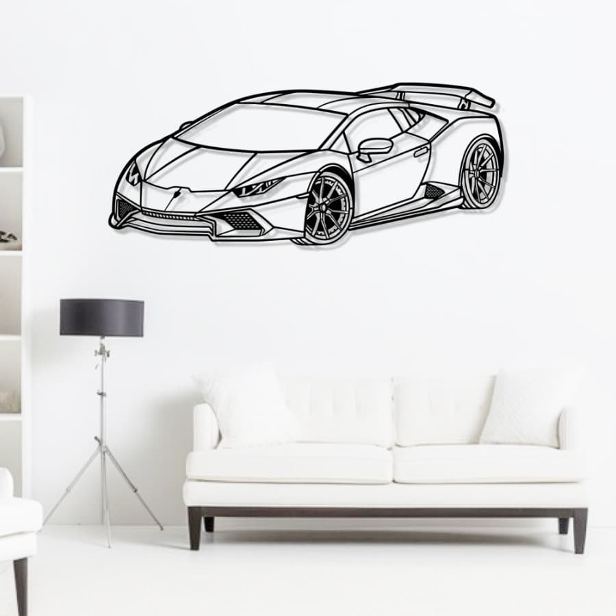 Lamborghini Aventador SVJ Metal Wall Art