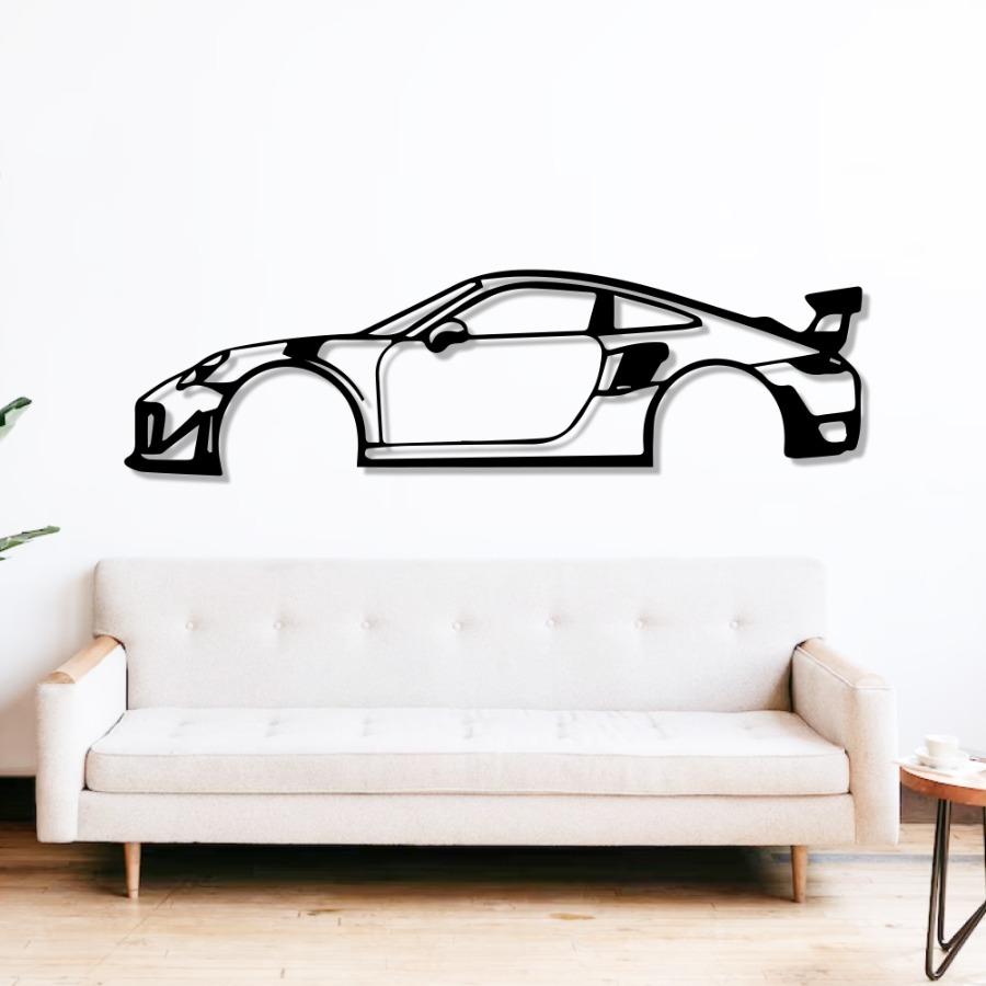 Porsche Metal Car Wall Art